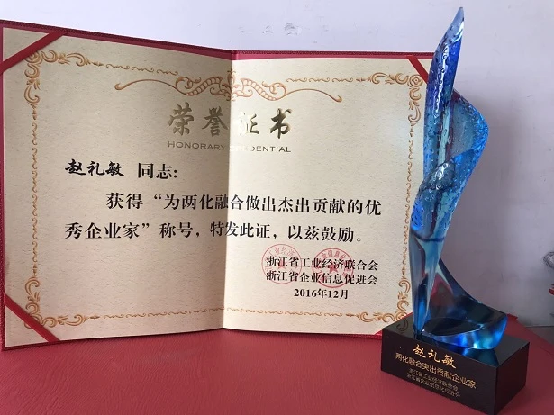 uwin电竞
两化融合喜获浙江省大奖